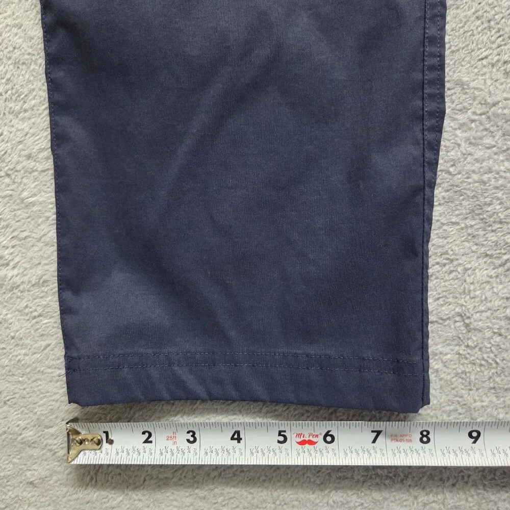 Orvis Tech Pants Men 32x34 Blue Straight Leg Water Repellent Performance Stretch
